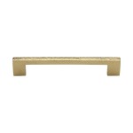 M Marcus Heritage Brass Cabinet Pull Metro Hammered Design 160mm Centre to Centre